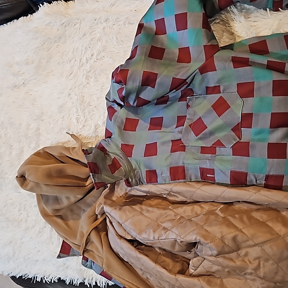 Reversible jacket with hoodie